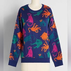 Modcloth - You Cheeky Monkey Sweater - Size M